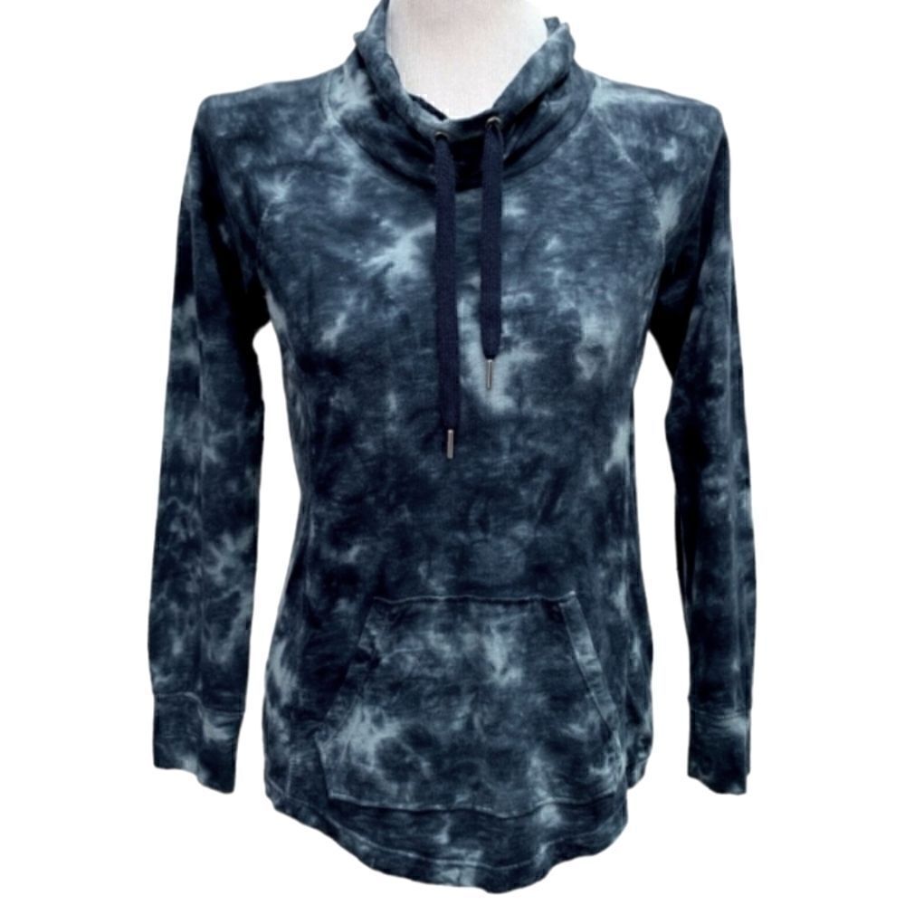 NWT STYLE & CO SPORT PULLOVER TIEDYED LONG SLEEVE SHIRT W/ FRONT POCKET SZ. LP